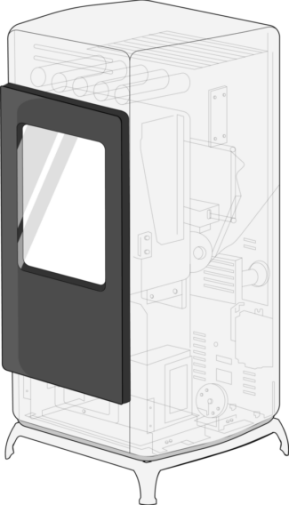 Porte e portine in ghisa per stufe a legna e pellet lunaway cast iron